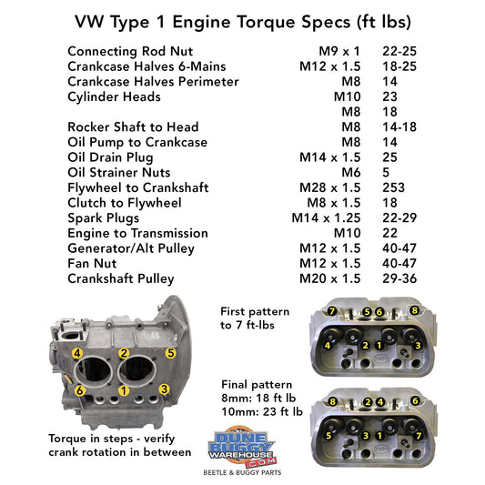 VW Type 1 Engine Torque Specs
