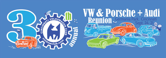 30th Annual VW Porsche and Audi Reunion - Sunday September 26th at Germania Park in Cincinnati, OH
