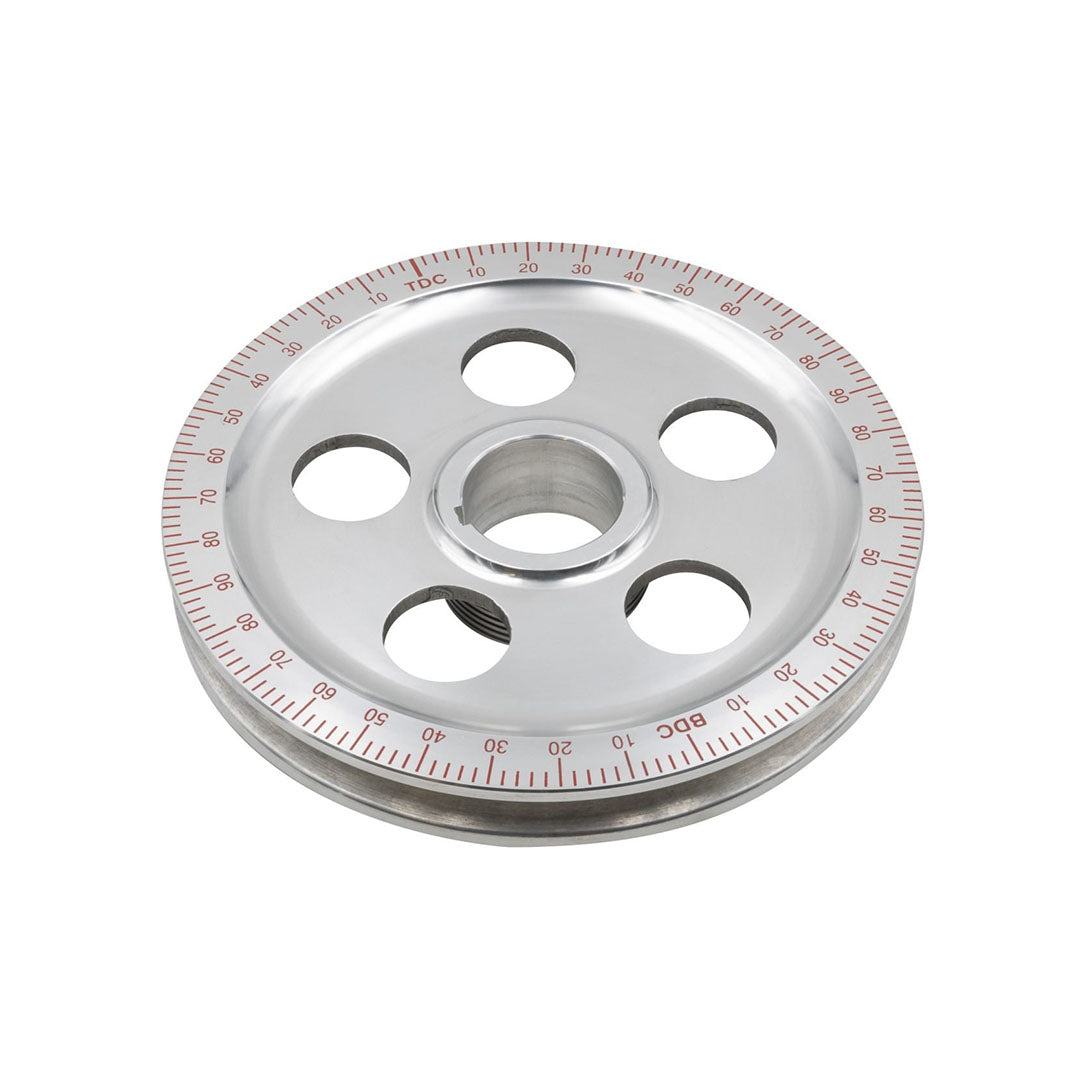 Empi Red Aluminum Crank Pulley w/Timing Marks for VW Type 1 - 8915