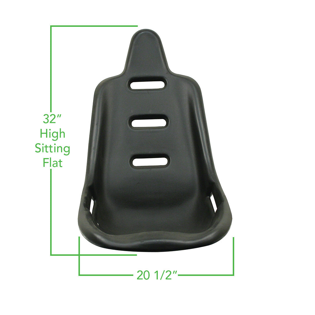 Empi High Back Poly Bucket Seat 32.5in Tall 20.5in Wide - Each 62-2300-0