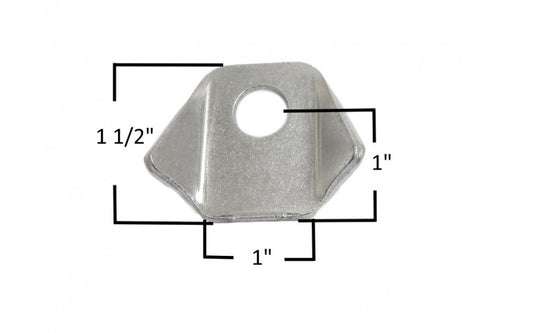 Tab Winged Body Mount with 1/2 Inch Hole - Each - Tab 15