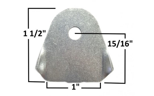 Winged Trick Tab Body Mount with 3/8 Inch Hole - Each - Tab 12