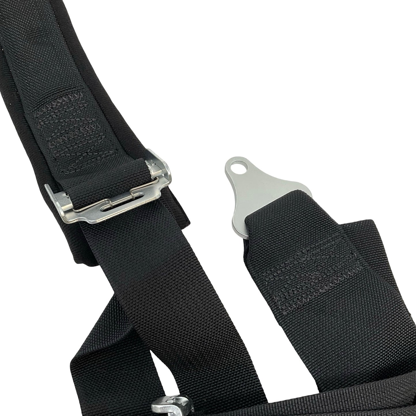 Seat Belt Harness 3x2 Quick Latch Release 3 Point Restraint DLXS323PBK