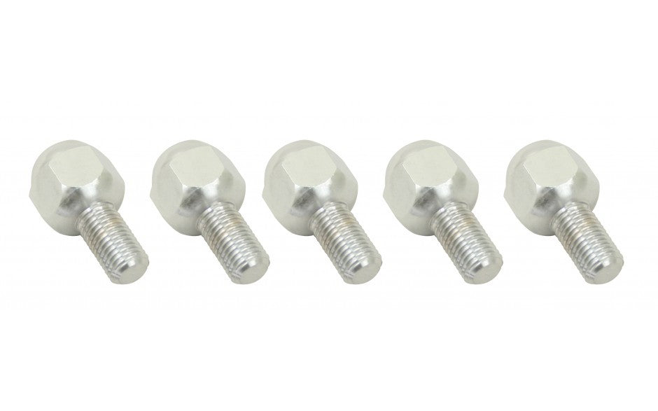 Empi 12mm Chrome Ball Seat Lug Bolts 15mm Long - 5 Pack - 9564