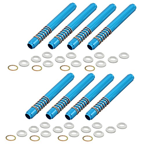 Empi Blue Aluminum Spring Loaded Push Rod Tube Set of 8 for VW Type 1 - 9096