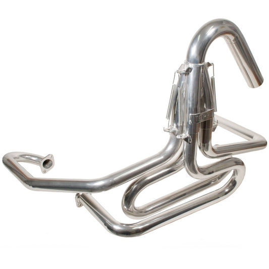 Tri-Mil 1-1/2in Ceramic Coated Bobcat Exhaust w/U-Bend - 3101WUBPC