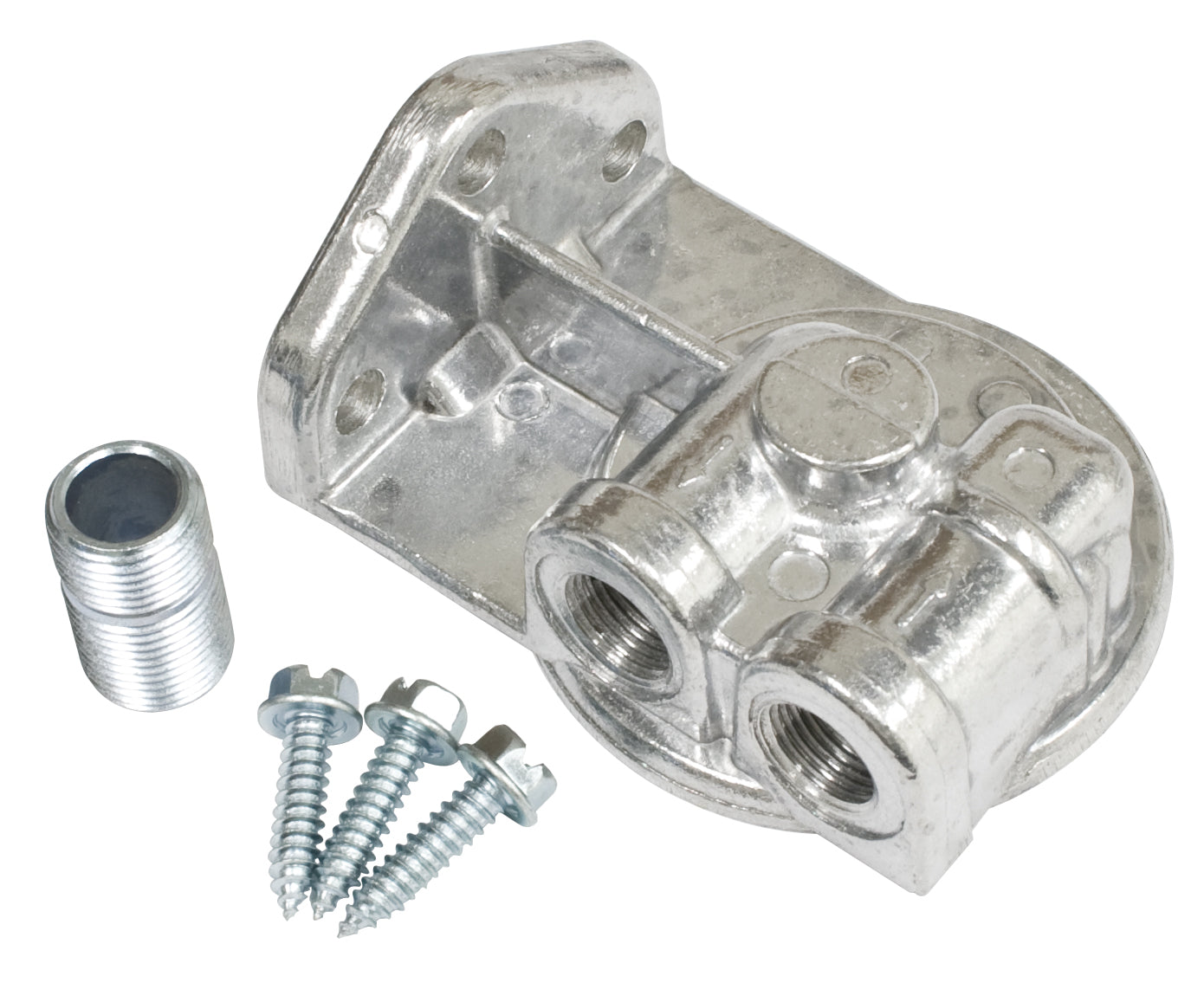 Oil Filter Mount Adapter Left Hand Ports for External Spin On Filter - 9244