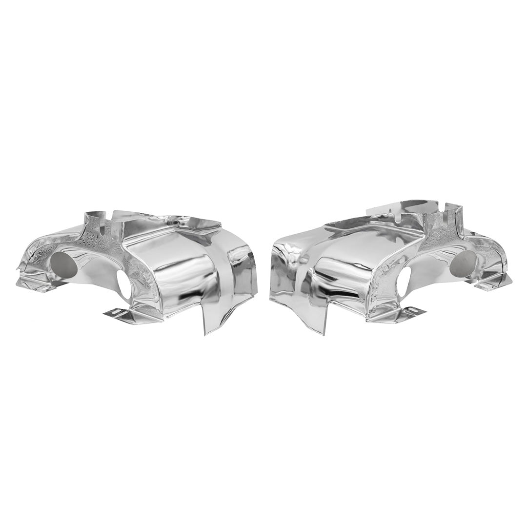 Empi Trimmed Chrome Dual Port Cylinder Shroud Tins for VV Beetle Buggy 16-9502-0