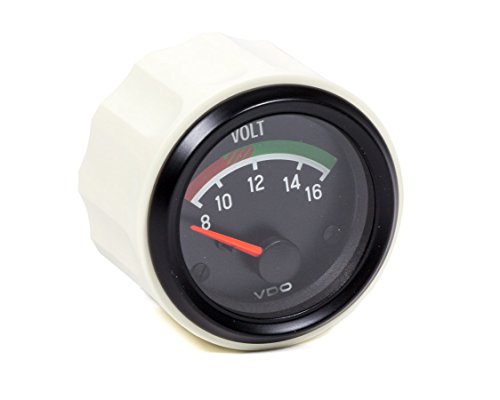 VDO 2-1/16in Black Voltmeter Gauge 8-16 Volts - V3-3204-1