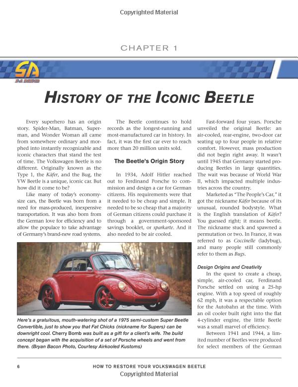 How To Restore Your Volkswagen Beetle Book - SA426 - 11-1048