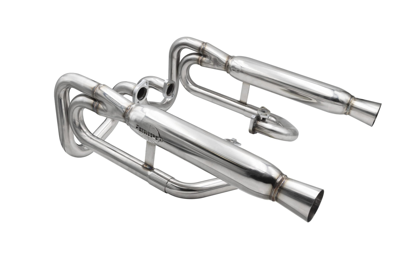 Empi 1-3/8 Inch Stainless Dual Buggy Exhaust without Heater Box - 00-3372-0