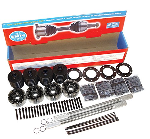 Empi 15-5/8 Inch 33 Spline Chromoly Axle Kit with 100mm Type 2 Bus CVs - 16-2233
