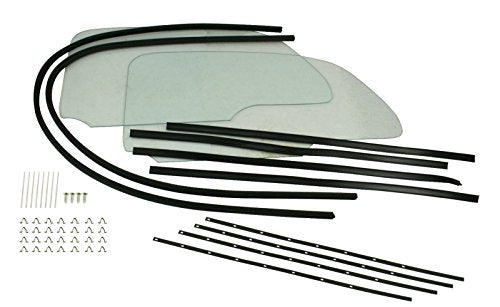 Empi 1-Piece Window Kit w/Snap In Scrapers for 65-77 VW Type 1 Beetle - 00-9783-0