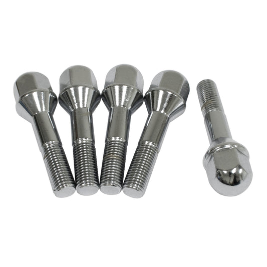 Empi M12 60-Degree Taper Lug Bolts 47mm Long Shank - 5 Pack - 70-2875