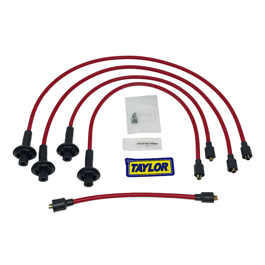 Taylor Cable 84291 Red 8.2mm Thundervolt Spark Plug Wires for Type 1 Beetle
