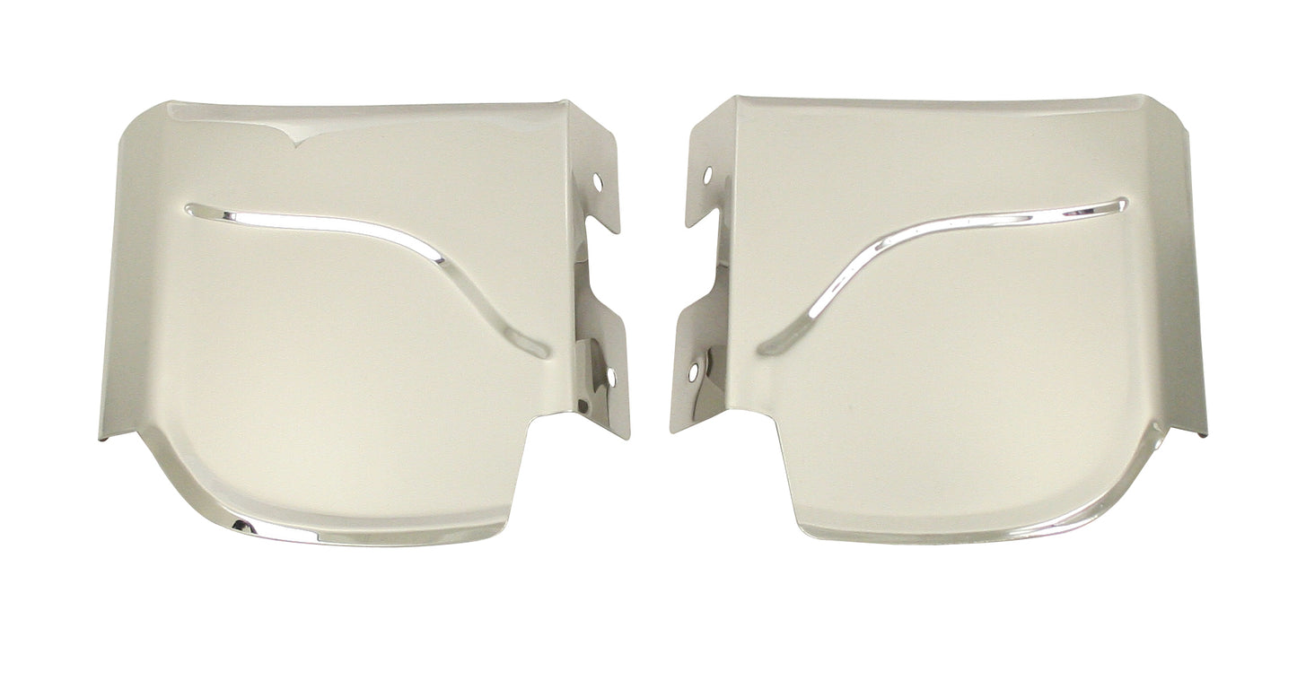 S/STL GRAVEL GUARDS,REAR,PR
