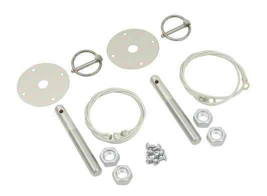Empi Chrome Hood Pin Latch Kit - Universal Application - 3017