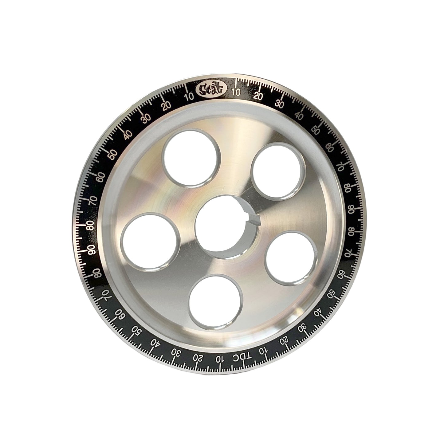 Scat Black Santana 6-3/4in Billet Degree Crank Pulley for VW Type 1 - 80227