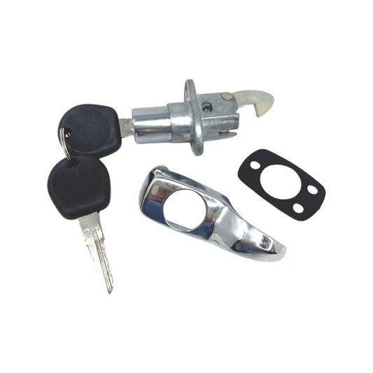 Chrome Deck Lid Lock with Key for 65-66 VW Beetle and 66 Bus - 113827503A