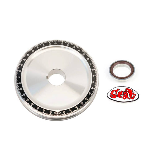 Scat Billet Aluminum Degree Crank Pulley w/Sand Seal - 80347