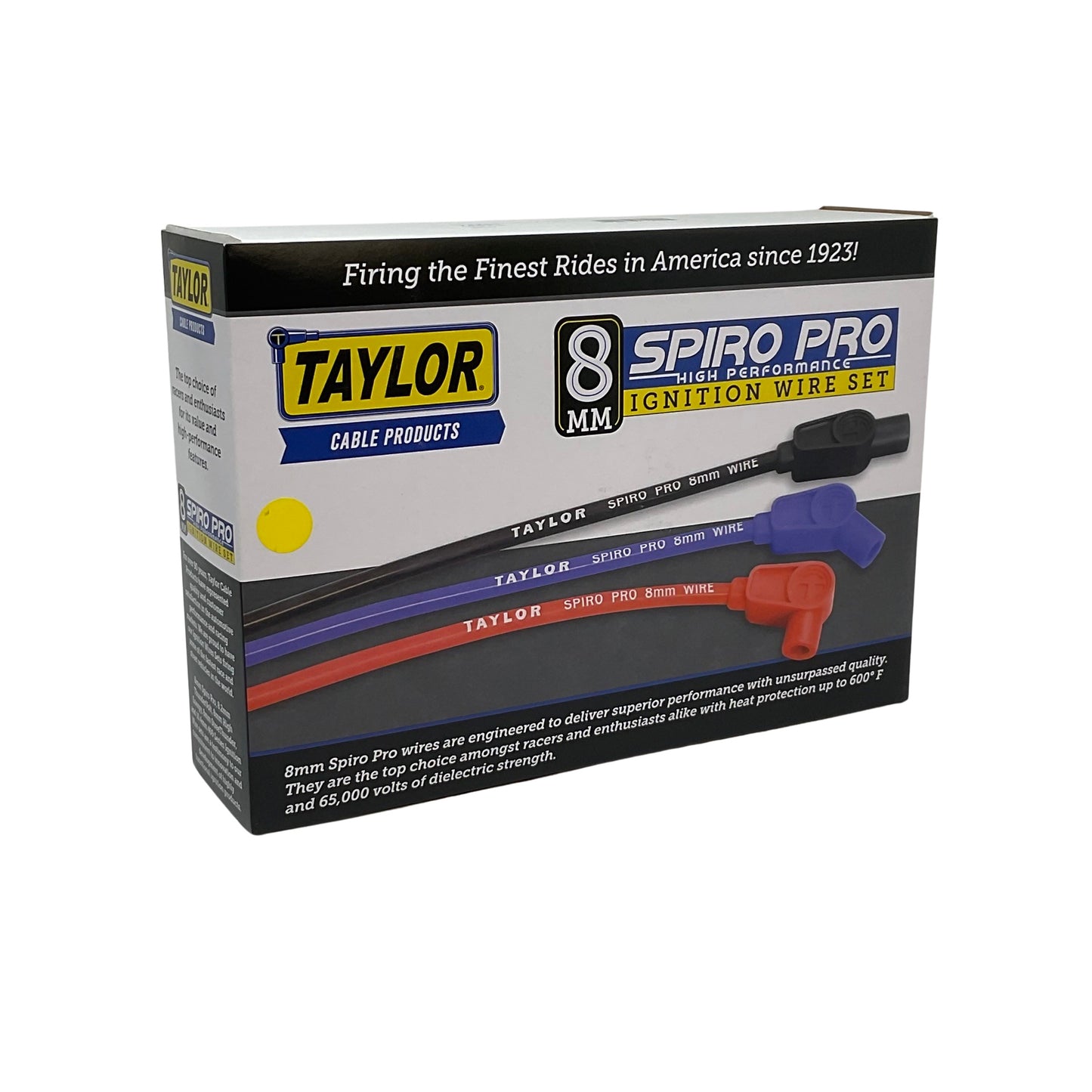 Taylor Cable 74491 Yellow 8mm Spiro-Pro Spark Plug Wires for Type 1 Beetle