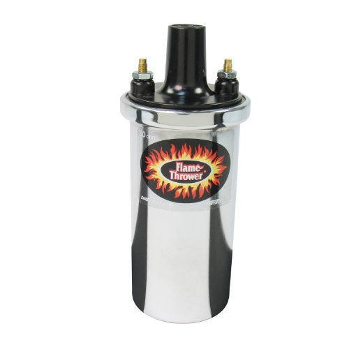 Pertronix Chrome 3.0 Ohm Flame Thrower Oil Filled Ignition Coil - 40501