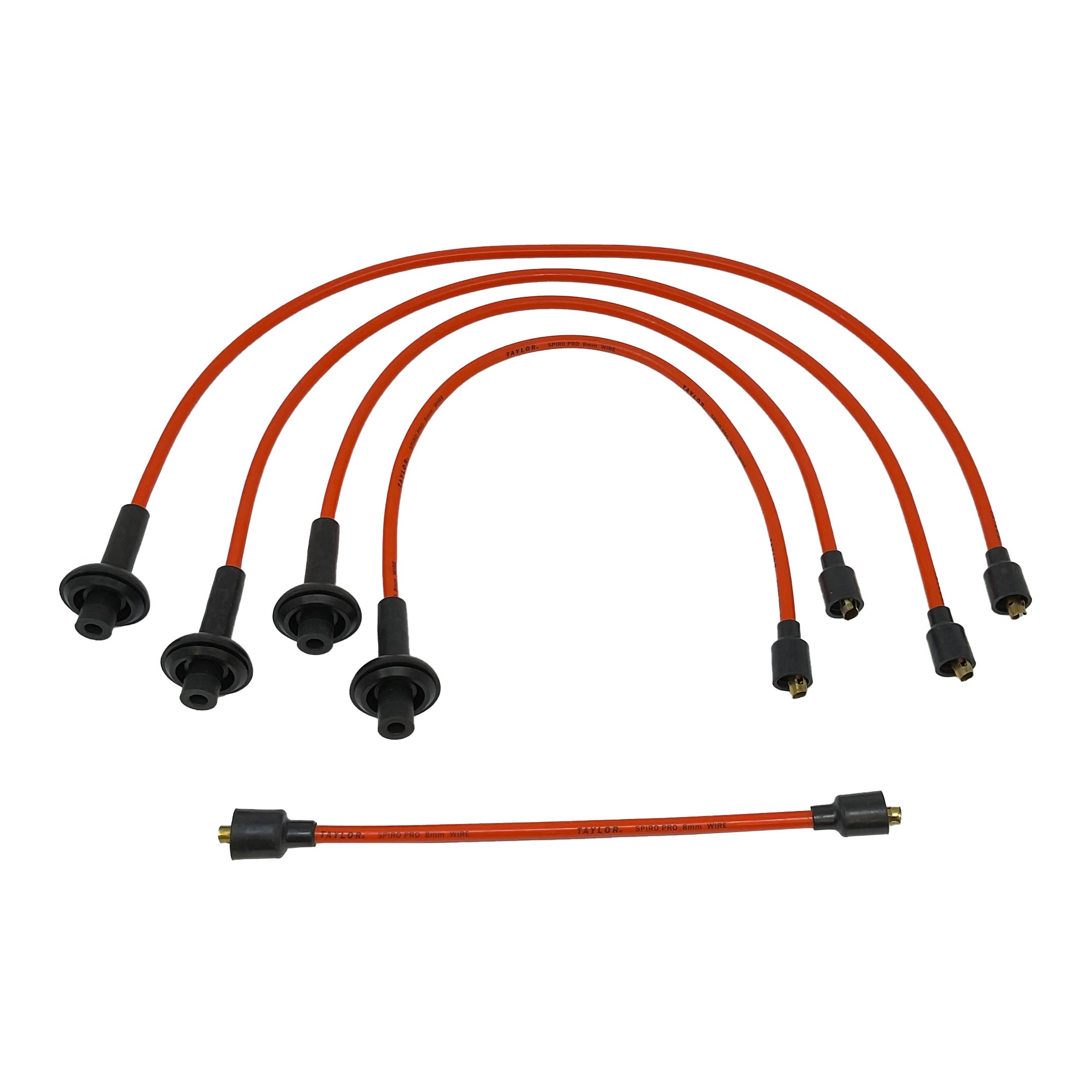 Taylor Cable 74391 Orange 8mm Spiro-Pro Spark Plug Wires for Type