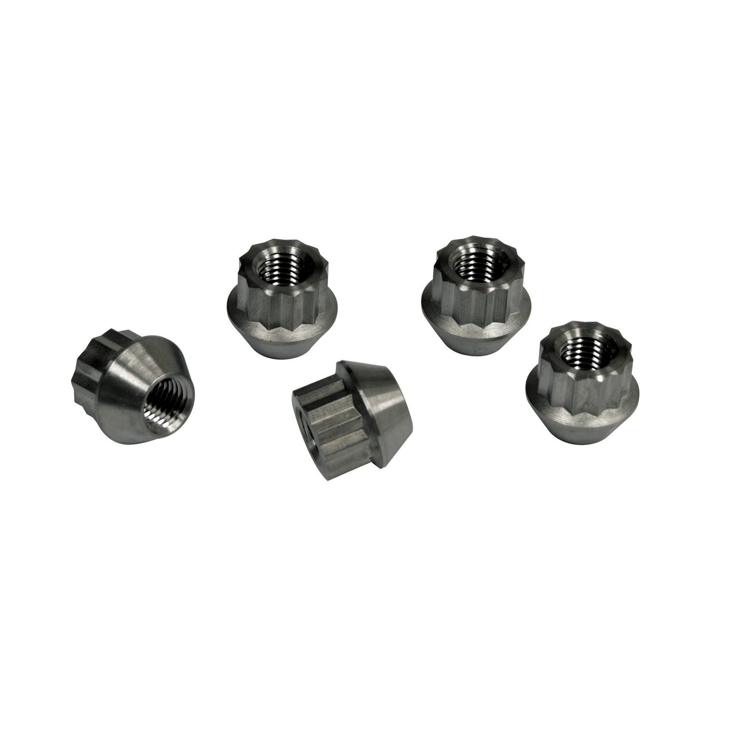 Empi 12mm-1.5 Black Alloy Lug Nuts 12 Point - 5 Pack 70-2881-0