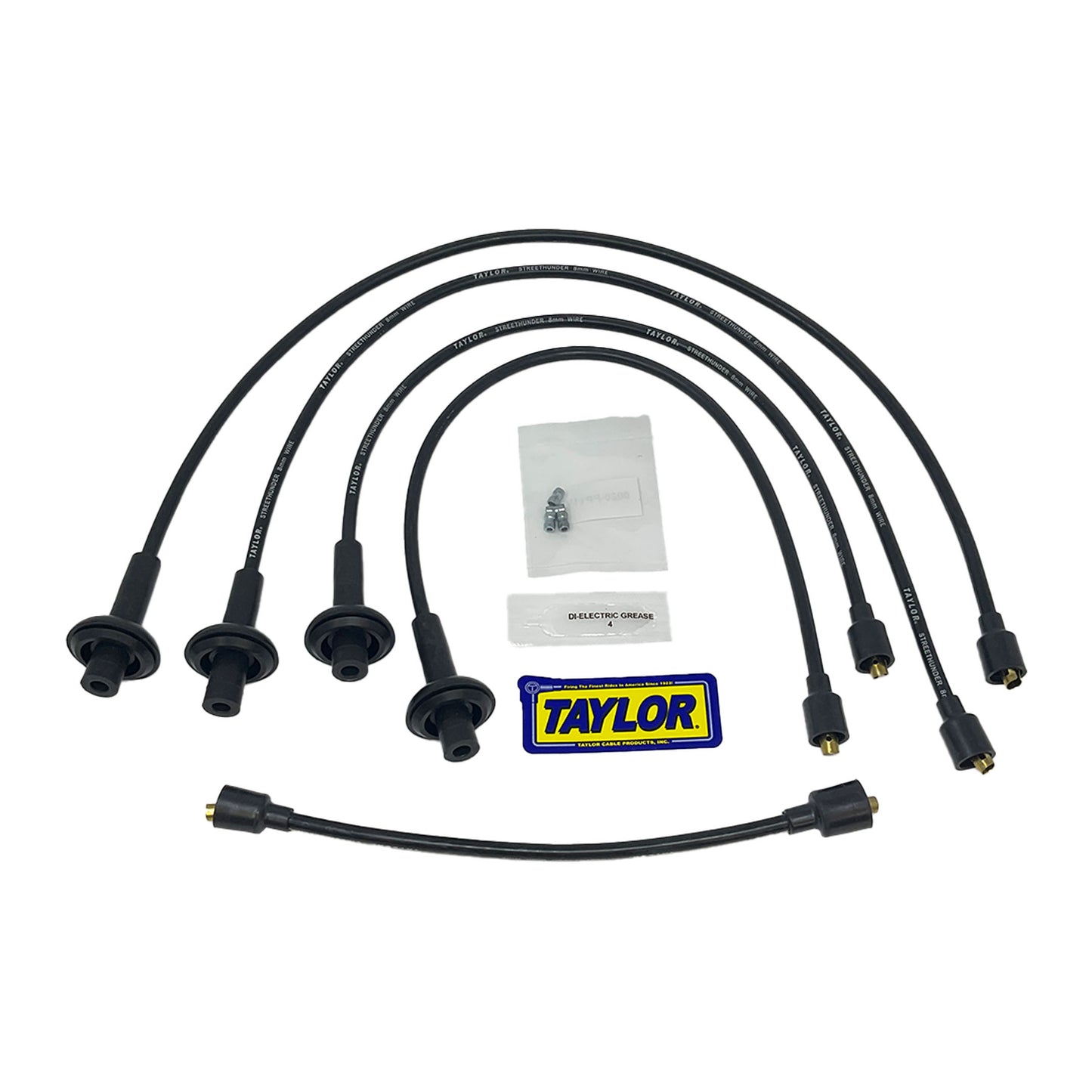 Taylor Cable 51091 Black 8mm Streethunder Spark Plug Wires for Type 1 Beetle