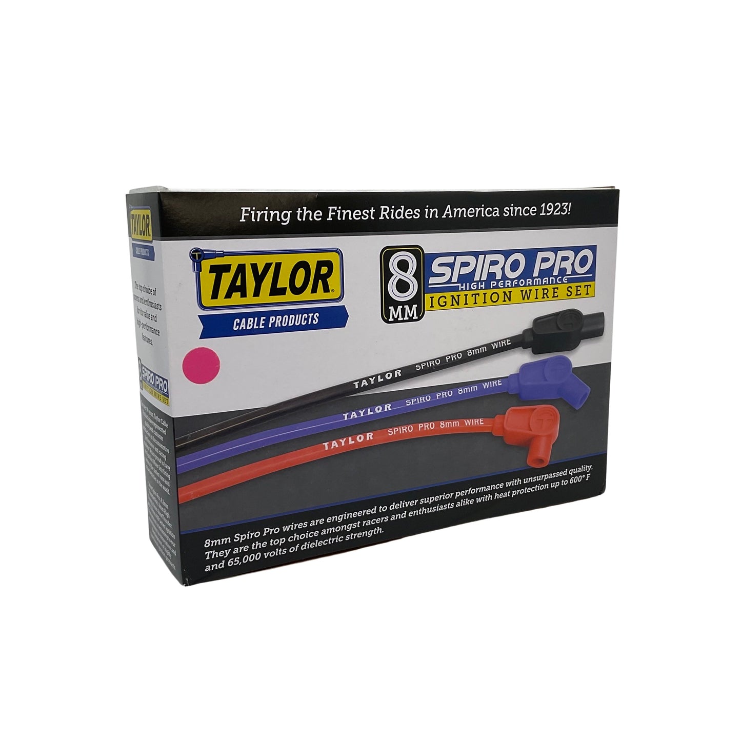 Taylor Cable 74791 Pink 8mm Spiro-Pro Spark Plug Wires for Type 1 Beetle