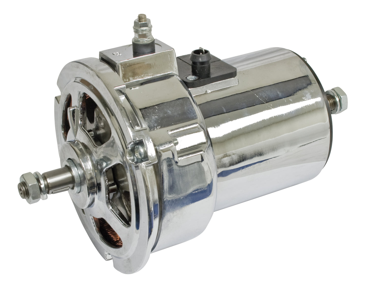 Empi 90 Amp Chrome Alternator for VW Type 1 - 9463-7