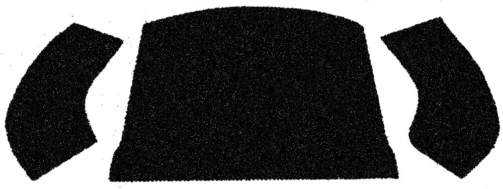 Empi Rear Well Cargo Carpet Kit for 1956-72 Beetle & SB Convertible 00-3997-0