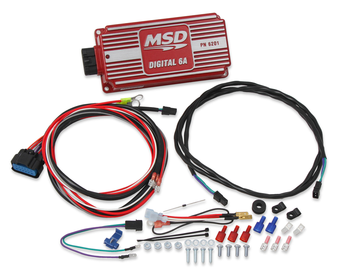 MSD Digital 6A Ignition Control Box for 4-8 Cylinders - Red - 6201