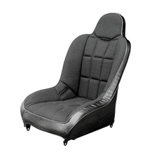 Load image into Gallery viewer, Race Trim Wide High Back Seat in Black Vinyl and Fabric - Each - 62-2794-0
