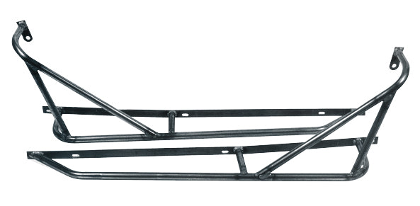 Empi Hi Mount Baja Side Bars in Raw Steel for VW Type 1 Baja Bug - 0038390
