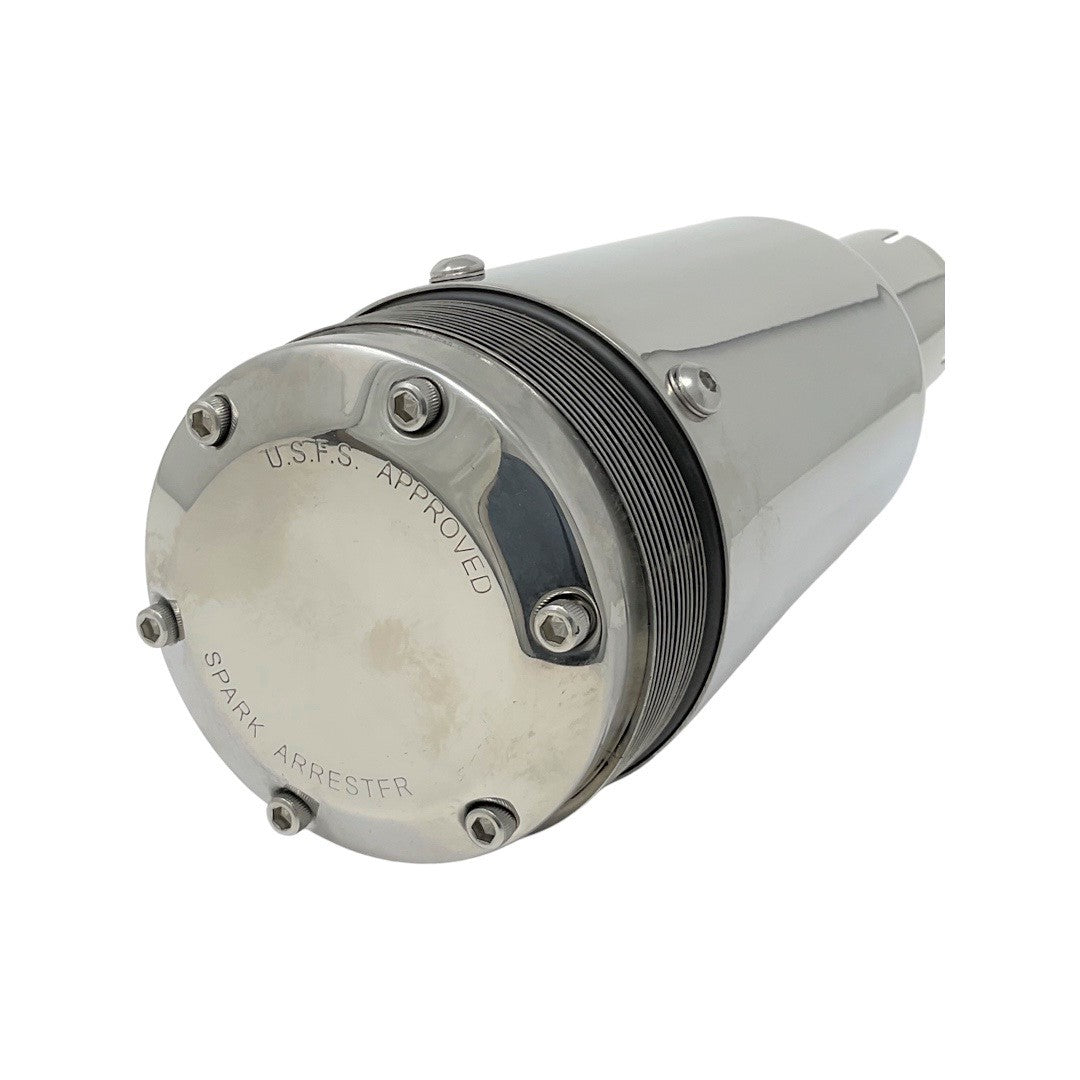 Stainless 10 Inch Spark Arrestor 2 Inch Inlet w/Clamp - 251080