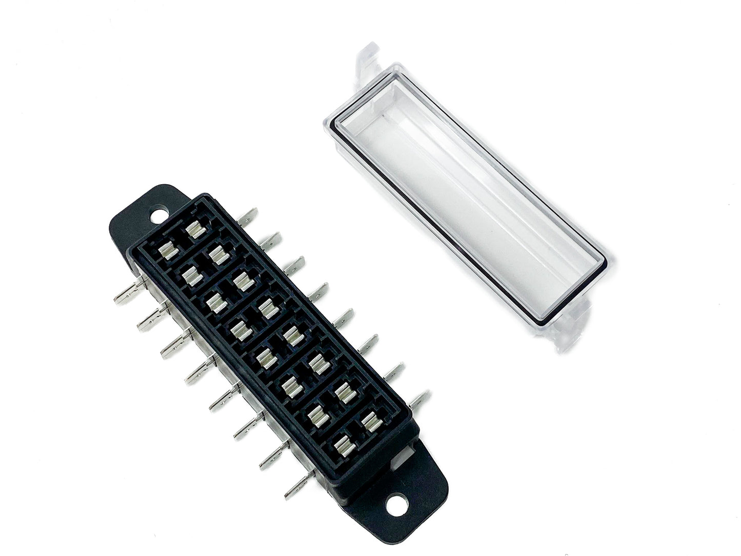 8 Blade Fuse Box (ATC/ATO) 12 Volt W/Cover 45 Amp 4 7/8 L x 1 5/8 W x 1 7/8 T