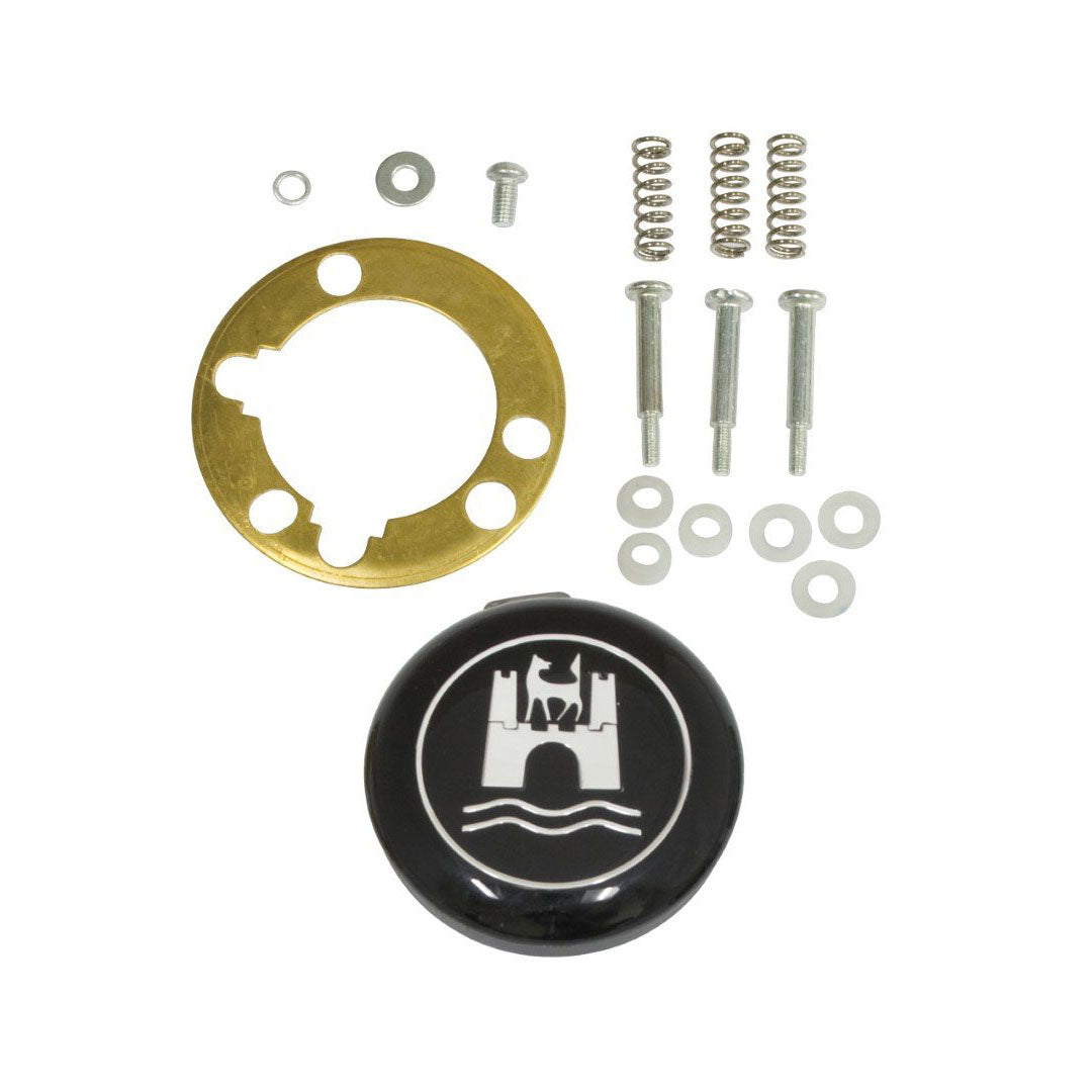Empi Black Steering Wheel Kit 15-3/4in for 1962-71 Beetle - 79-4005-0