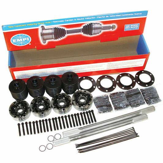 Empi 20-1/4 Inch 28 Spline Chromoly Axle Kit with 108mm 930 CVs - 16-2236