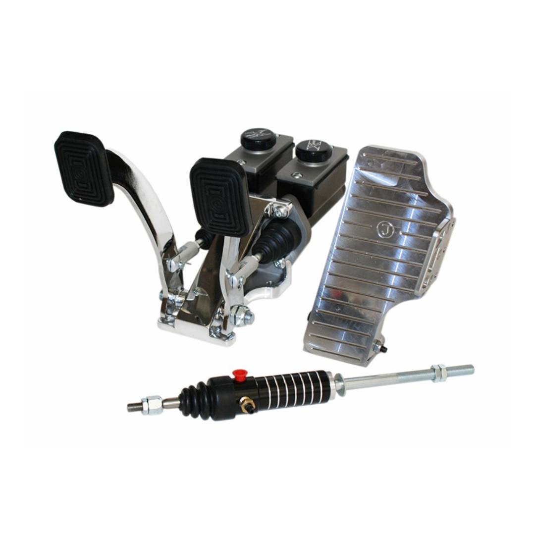 clutch brake gas pedals Jamar Slimline 3/4in Hydraulic Pedal Assembly w/Billet Gas Pedal