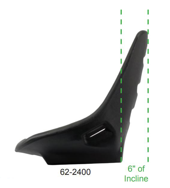 Empi Low Back Poly Bucket Seat 25.5in Tall 20.5in Wide - Each 62-2400-0