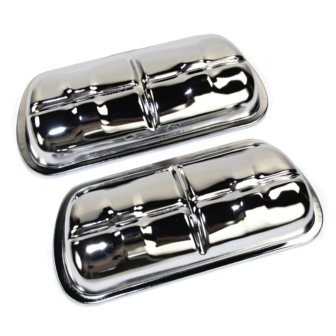 Empi Chrome Clip On Valve Covers for 1961-79 VW Beetle Ghia 00-8905-0