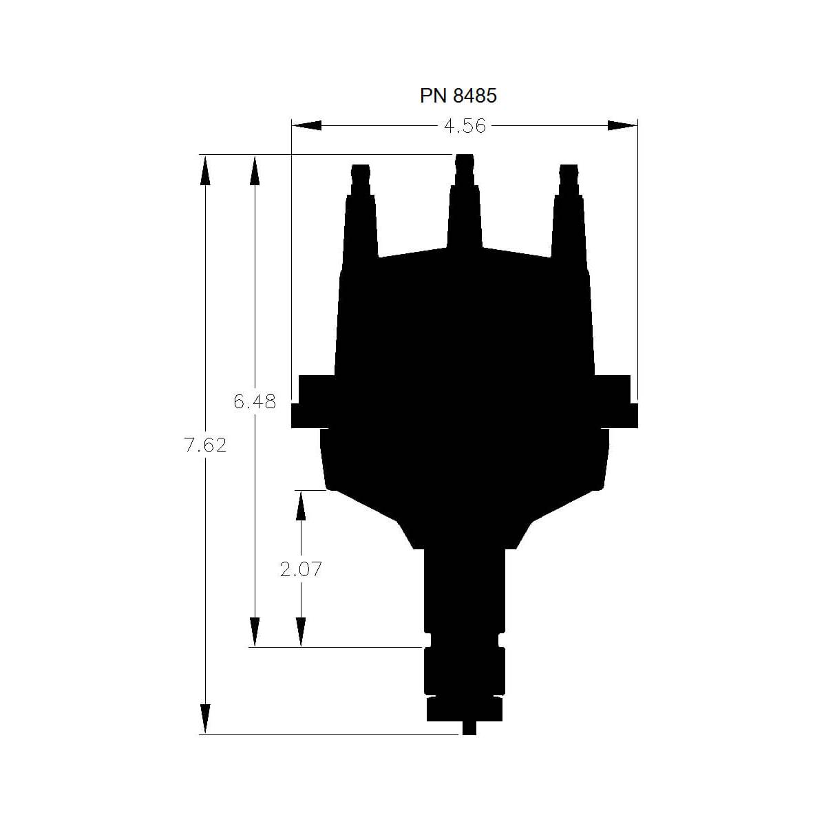 MSD Billet Distributor for 6 or 7 Series Ignition - Air Cooled VW - 8485