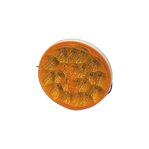Amber LED Round Tail Light 4-1/8in Diameter Each 945520A