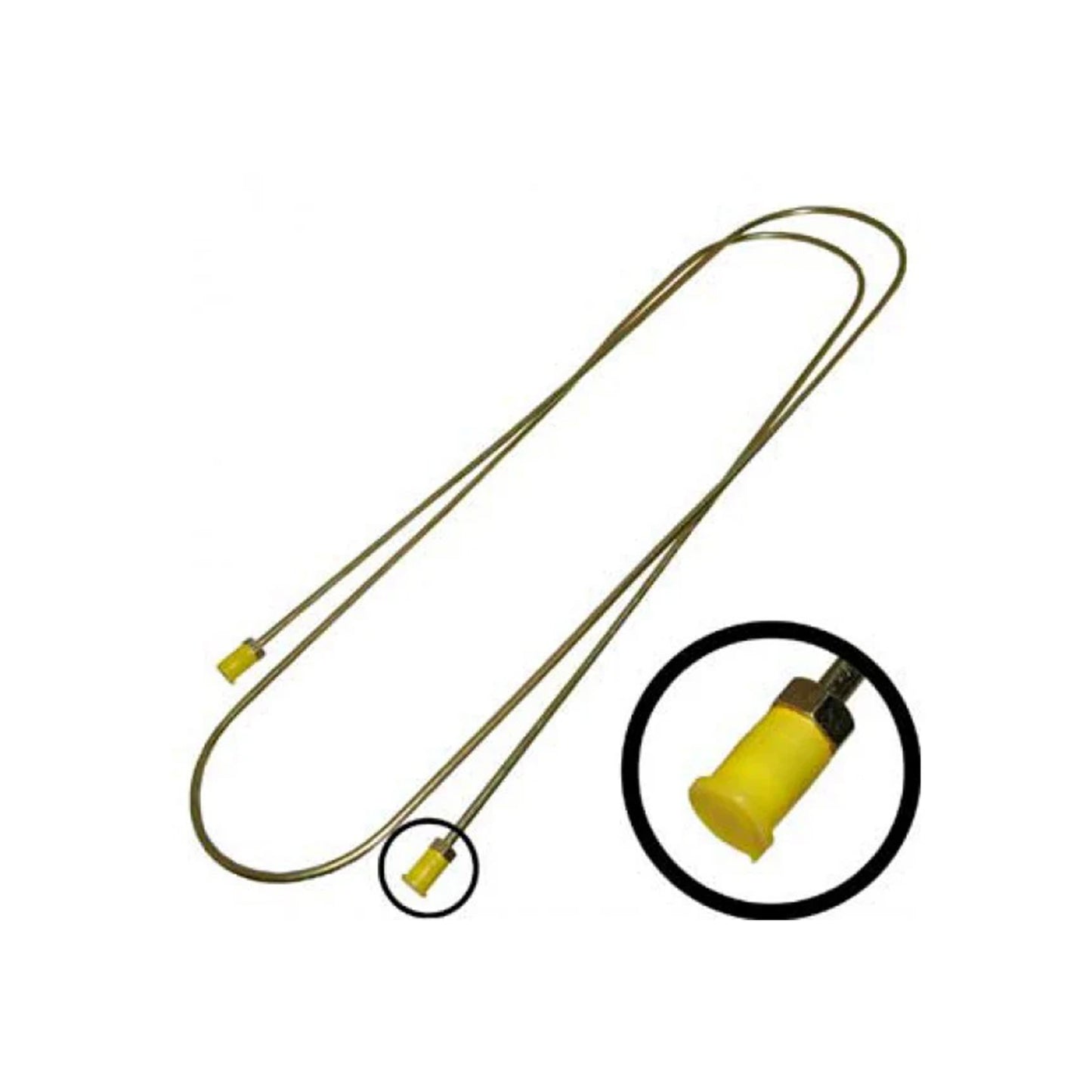 Brake Line 2180mm (86inch) Metric Bubble for 54-79 Beetle Front to Rear - 211611741K