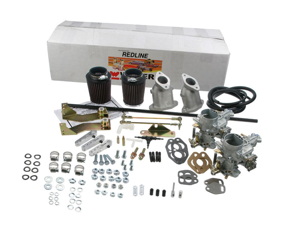 Weber Dual 34 ICT Carburetor Kit for Dual Port Type 1 Beetle Ghia Bus K1411