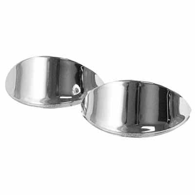 Empi Chrome Headlight Eyebrows for 7 Inch Round Headlights - Pair - 6450