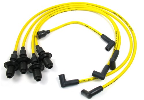 Pertronix 8mm Yellow Spark Plug Wires for Male Cap VW Type 1 - 804505