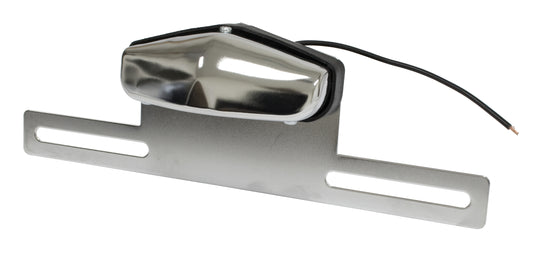 Empi Chrome License Plate Mount Bracket with Light - 9457
