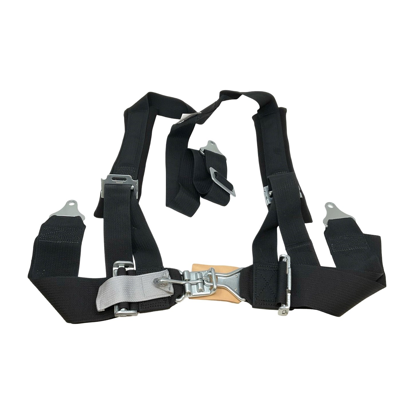 Seat Belt Harness 3x2 Quick Latch Release 3 Point Restraint DLXS323PBK